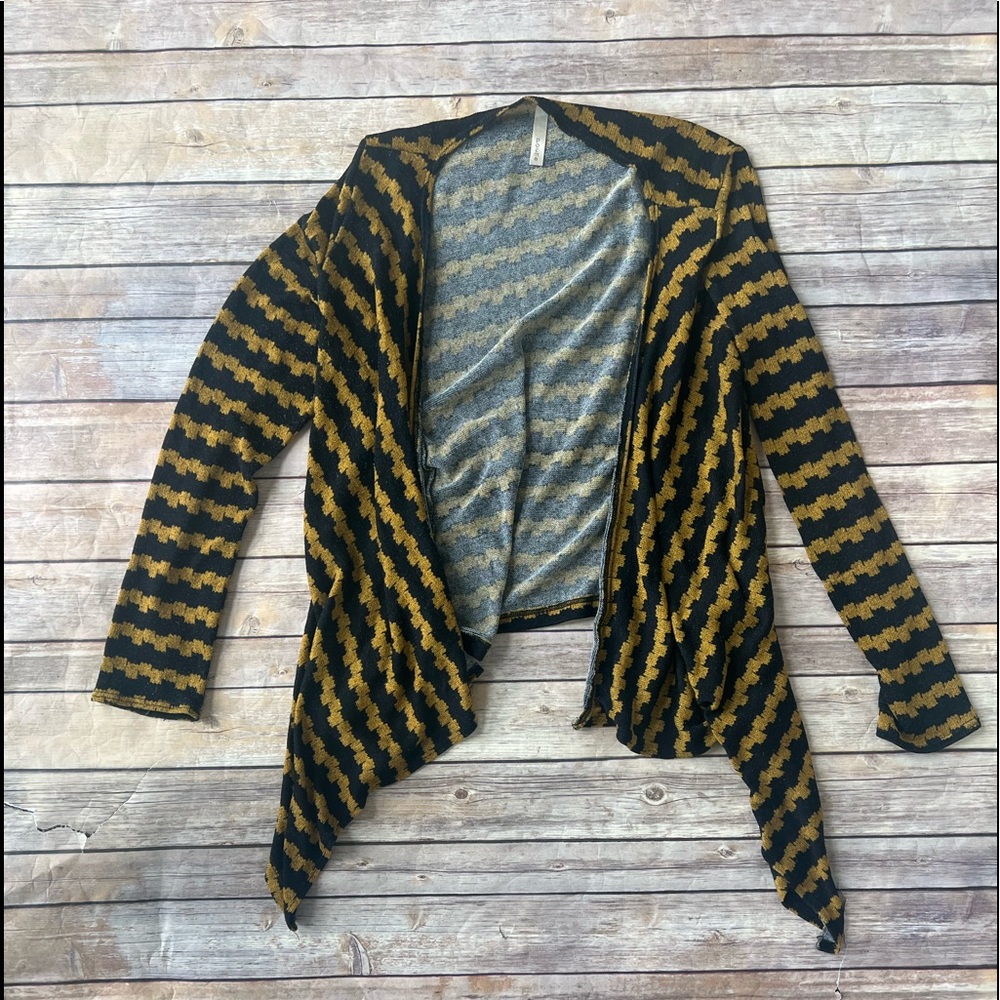 Poema - Striped Long Sleve Cardigan.